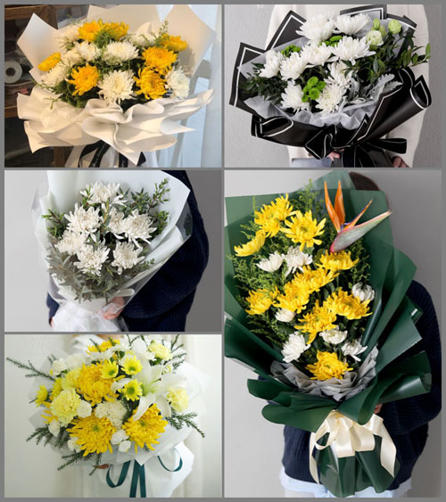 山东青岛莱西市河头店镇郭福庄村白事花束代送